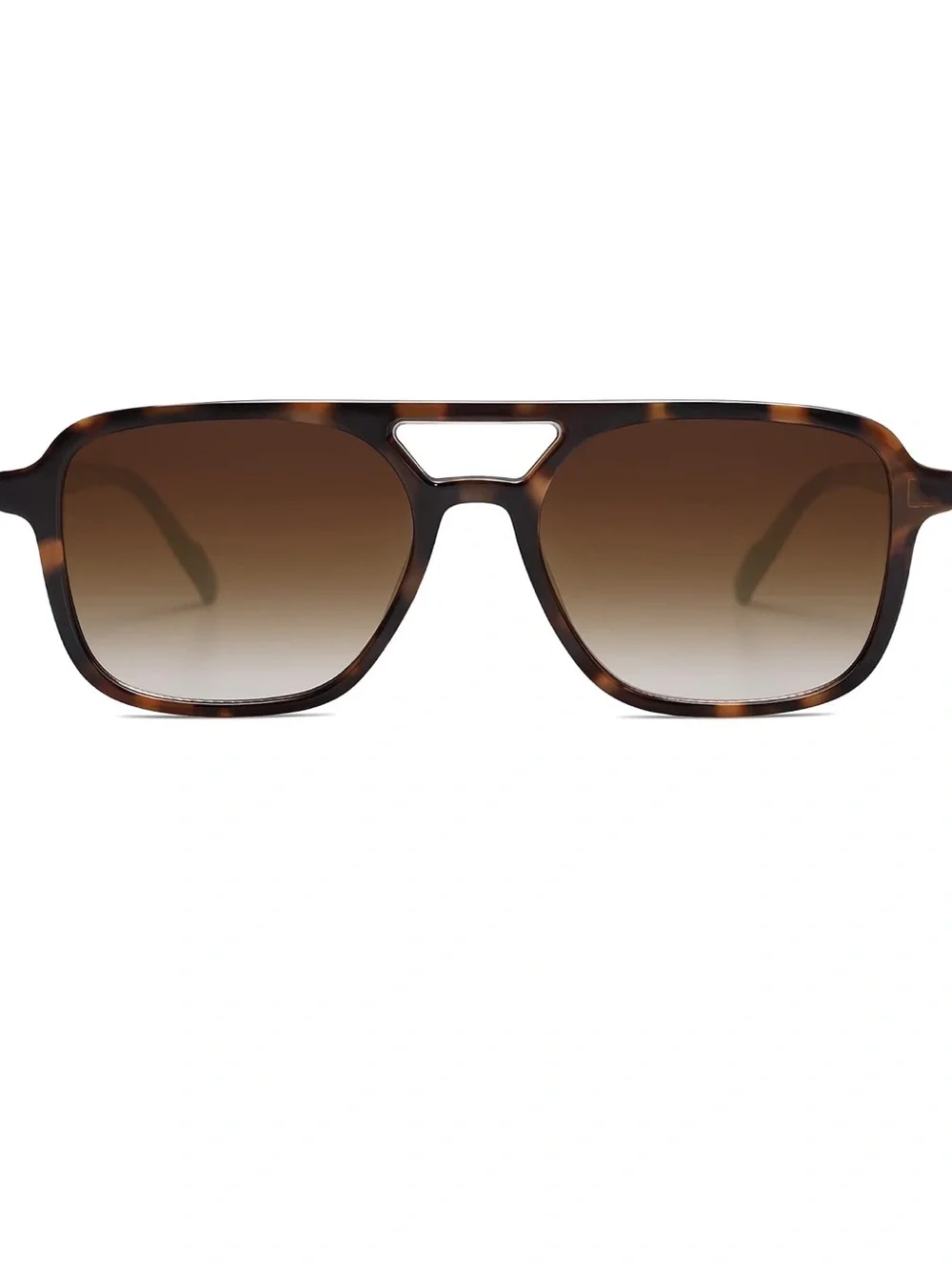 SOJOS | Tortoiseshell Brown Gradient Retro Aviator Sunglasses